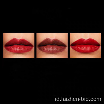 Lipstik matte berwarna-warni yang mengkilap dan tahan lama